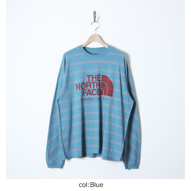 THE NORTH FACE PURPLE LABEL(�� �Ρ����ե����� �ѡ��ץ�졼�٥�) Field Long Sleeve Striped Tee