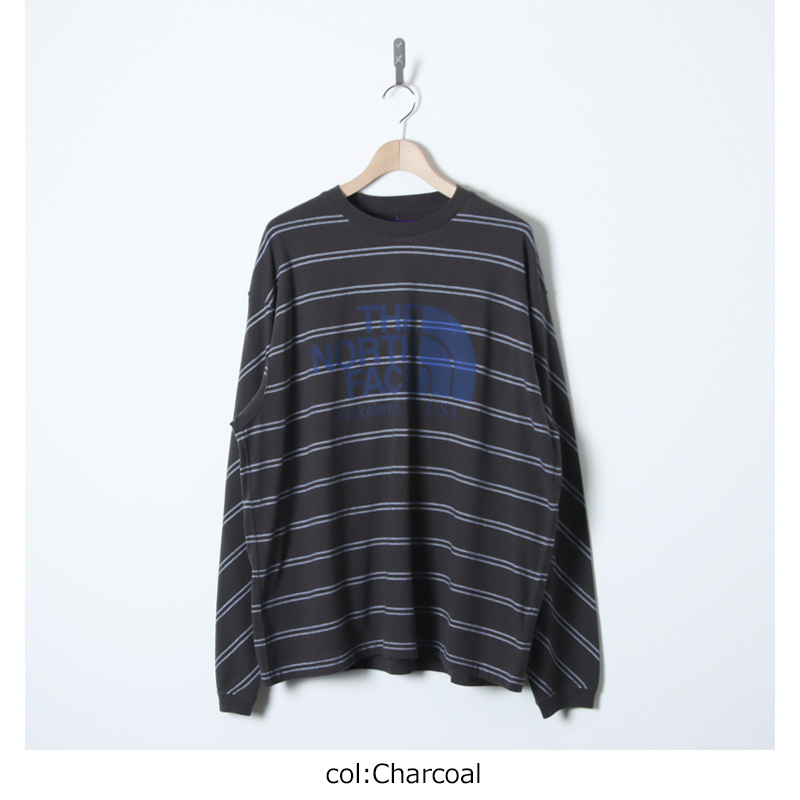 THE NORTH FACE PURPLE LABEL(�� �Ρ����ե����� �ѡ��ץ�졼�٥�) Field Long Sleeve Striped Tee