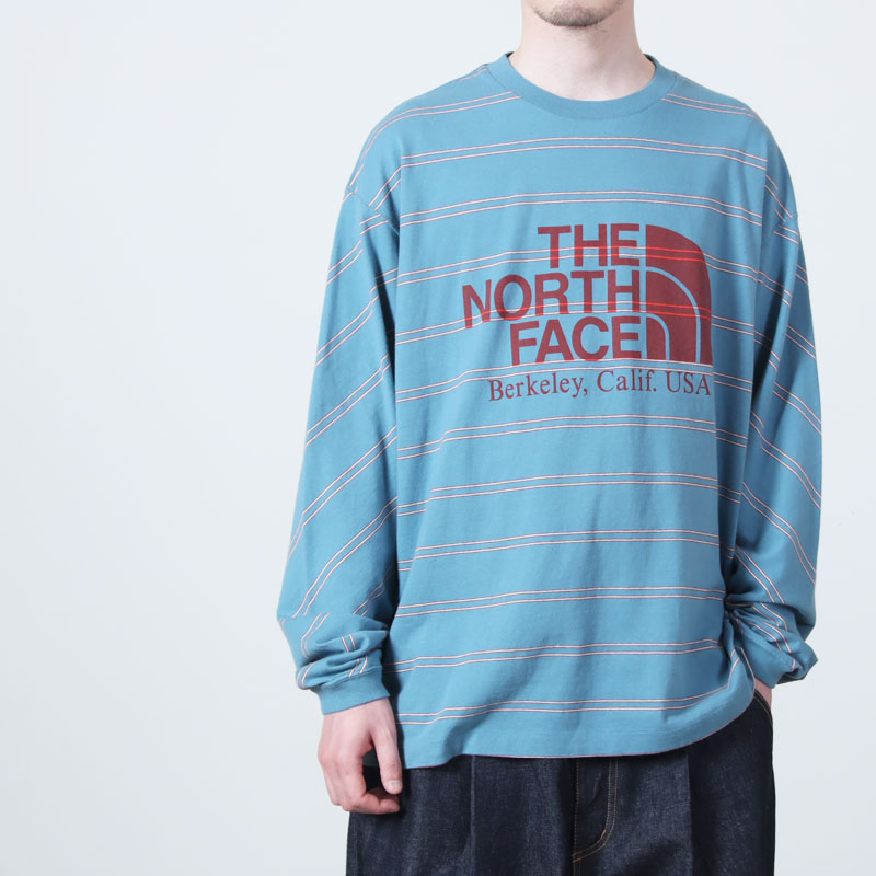 THE NORTH FACE PURPLE LABEL(�� �Ρ����ե����� �ѡ��ץ�졼�٥�) Field Long Sleeve Striped Tee