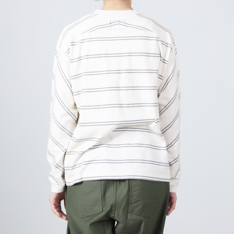 THE NORTH FACE PURPLE LABEL(�� �Ρ����ե����� �ѡ��ץ�졼�٥�) Field Long Sleeve Striped Tee