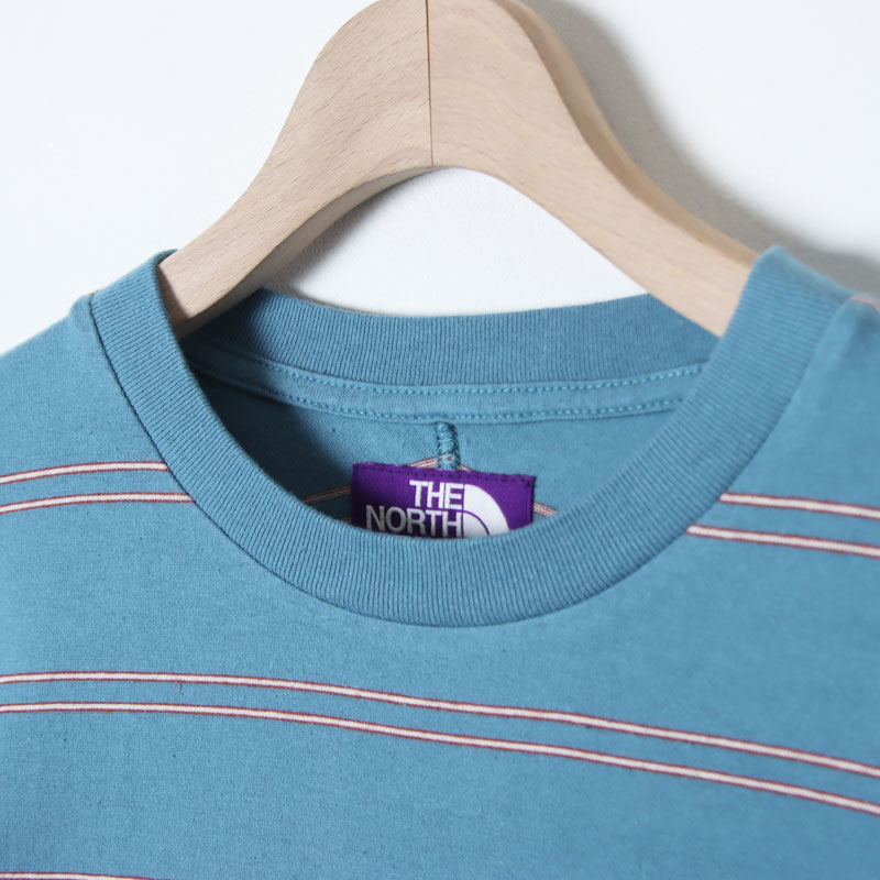 THE NORTH FACE PURPLE LABEL(�� �Ρ����ե����� �ѡ��ץ�졼�٥�) Field Long Sleeve Striped Tee