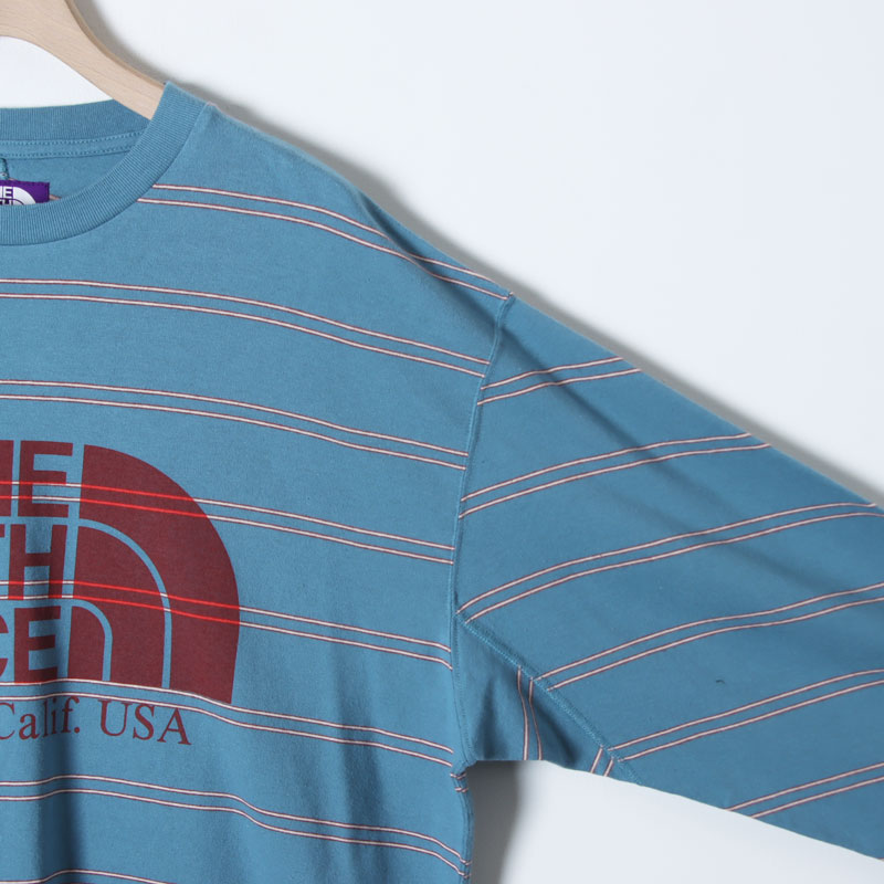 THE NORTH FACE PURPLE LABEL(�� �Ρ����ե����� �ѡ��ץ�졼�٥�) Field Long Sleeve Striped Tee