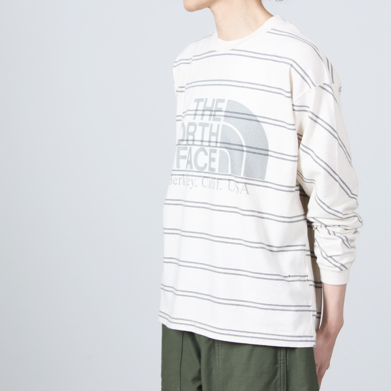 THE NORTH FACE PURPLE LABEL(�� �Ρ����ե����� �ѡ��ץ�졼�٥�) Field Long Sleeve Striped Tee