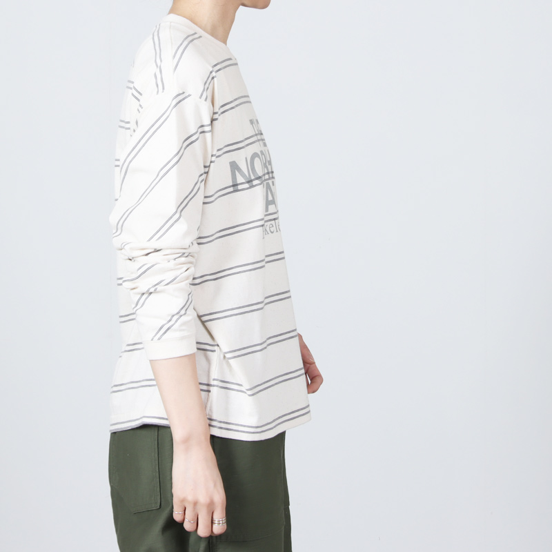 THE NORTH FACE PURPLE LABEL(�� �Ρ����ե����� �ѡ��ץ�졼�٥�) Field Long Sleeve Striped Tee