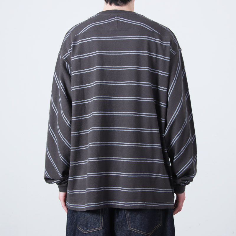 THE NORTH FACE PURPLE LABEL(�� �Ρ����ե����� �ѡ��ץ�졼�٥�) Field Long Sleeve Striped Tee