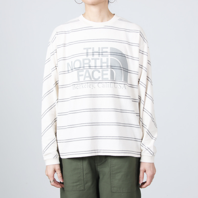 THE NORTH FACE PURPLE LABEL(�� �Ρ����ե����� �ѡ��ץ�졼�٥�) Field Long Sleeve Striped Tee