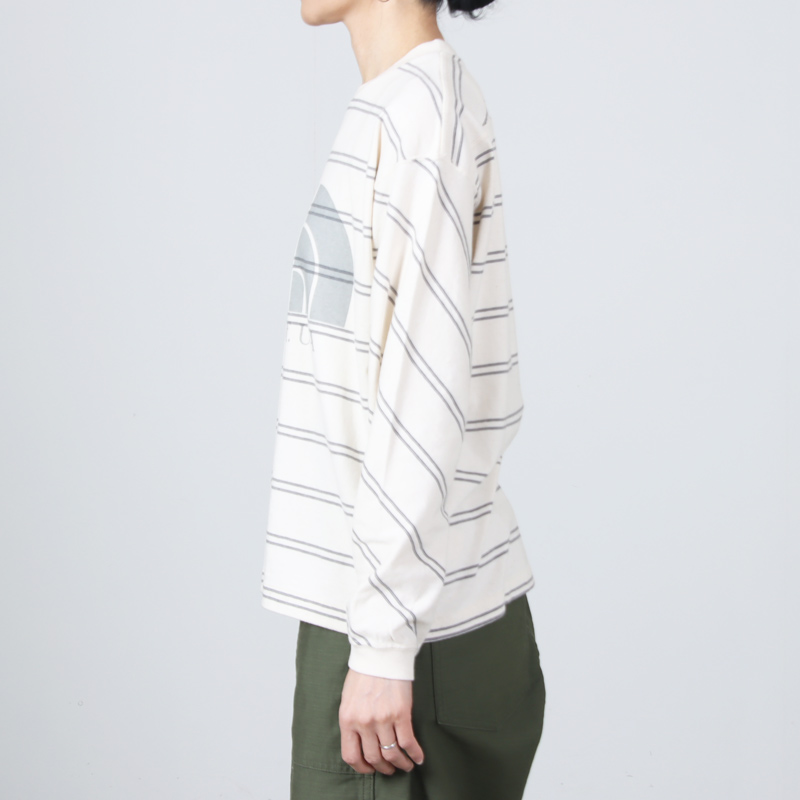 THE NORTH FACE PURPLE LABEL(�� �Ρ����ե����� �ѡ��ץ�졼�٥�) Field Long Sleeve Striped Tee