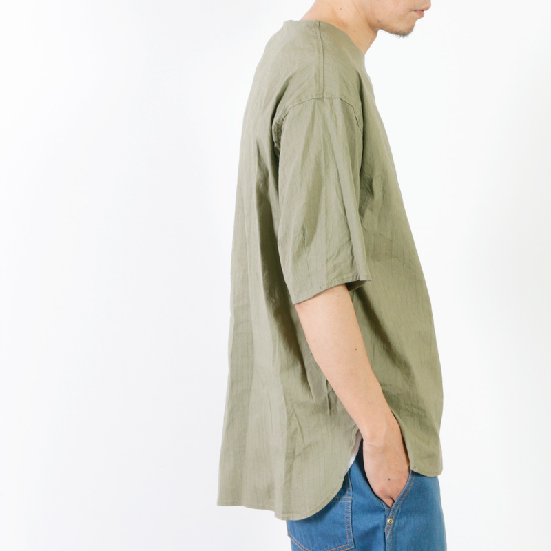 RICEMAN(饤ޥ) Shoulder Zip Half Sleeve Shirt