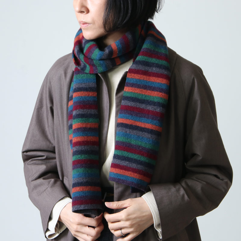 Robert Mackie ロバート マッキー Multi Stripe Muffler マルチストライプマフラー