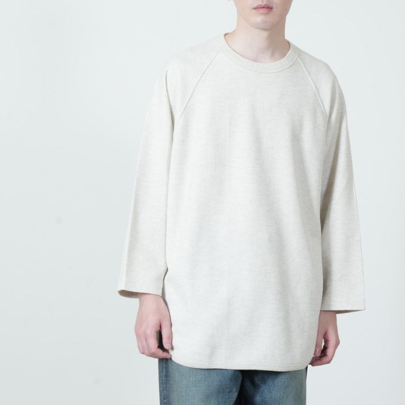blurhmsROOTSTOCK(�֥顼�ॹ �롼�ĥ��ȥå�) Rough&Smooth Thermal Baseball Raglan Tee