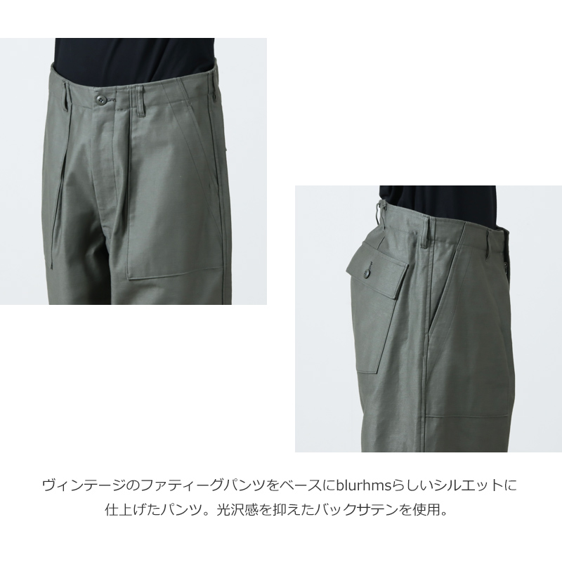 blurhmsROOTSTOCK(֥顼ॹ 롼ĥȥå) Cotton Back Satin Baker Pants