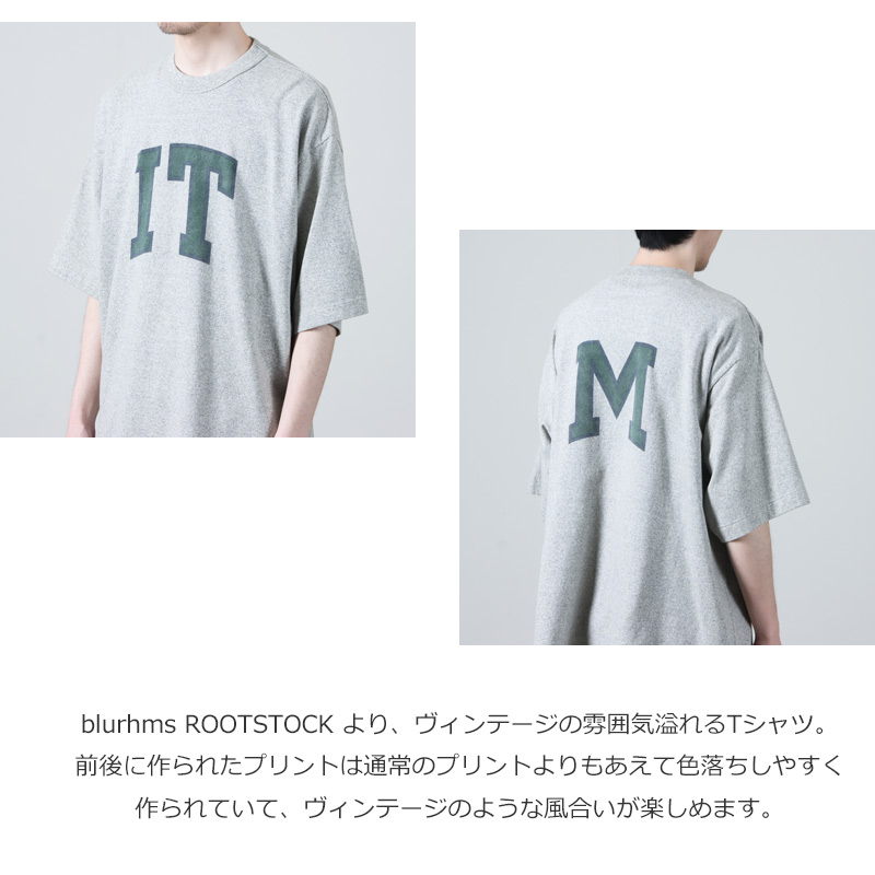 blurhmsROOTSTOCK(֥顼ॹ 롼ĥȥå) IT-M 88/12 Print Tee WIDE