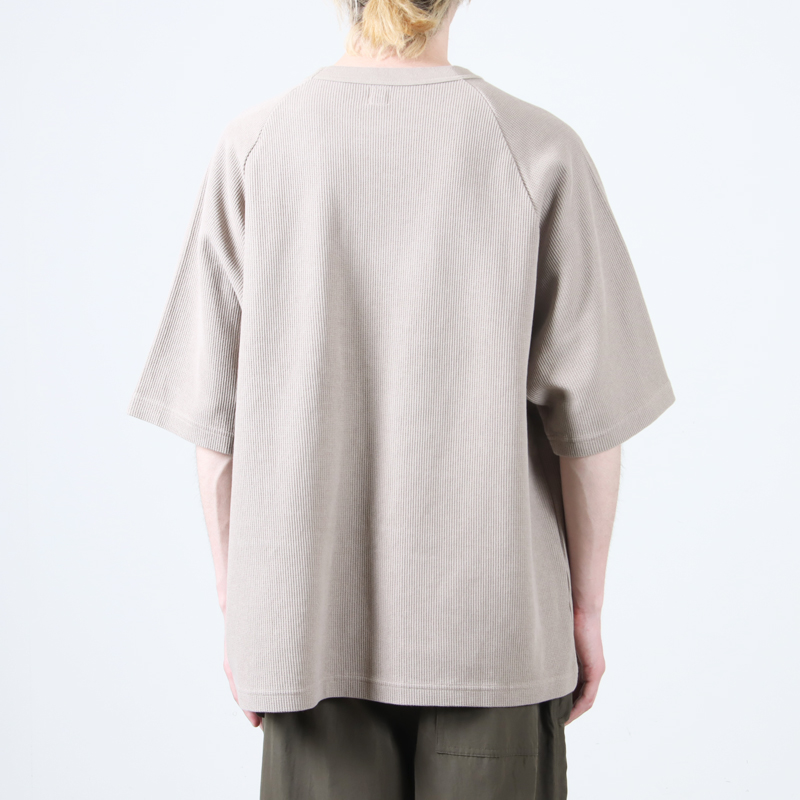 blurhmsROOTSTOCK(֥顼ॹ 롼ĥȥå) Rough&Smooth Thermal Raglan Tee