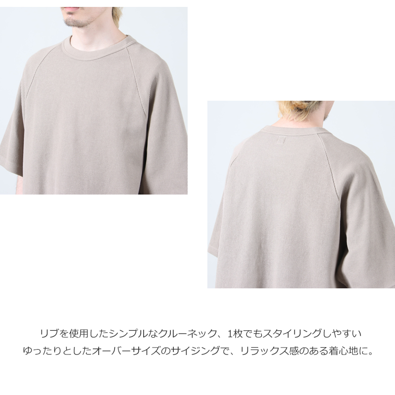 blurhmsROOTSTOCK(֥顼ॹ 롼ĥȥå) Rough&Smooth Thermal Raglan Tee
