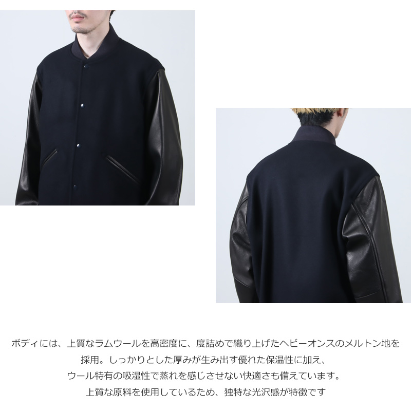 blurhmsROOTSTOCK(֥顼ॹ 롼ĥȥå) Wool Melton Award Jacket