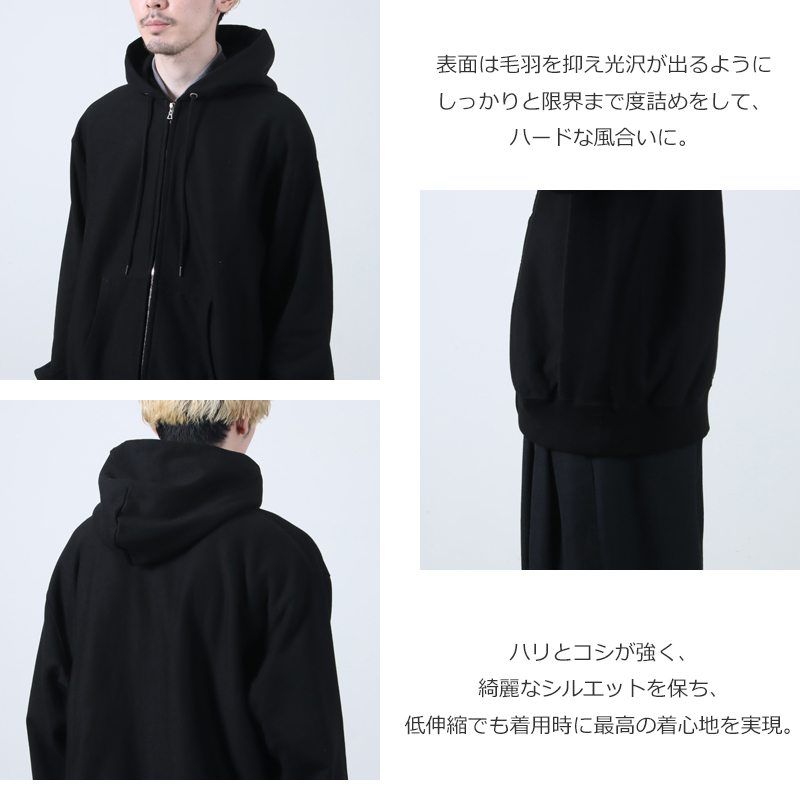 blurhmsROOTSTOCK(֥顼ॹ 롼ĥȥå) Soft&Hard Sweat Hoodie Zip Wide
