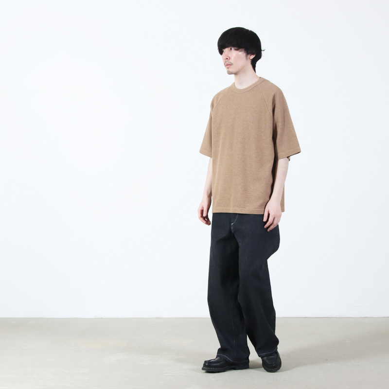blurhmsROOTSTOCK(�֥顼�ॹ �롼�ĥ��ȥå�) Rough&Smooth Thermal Raglan Tee
