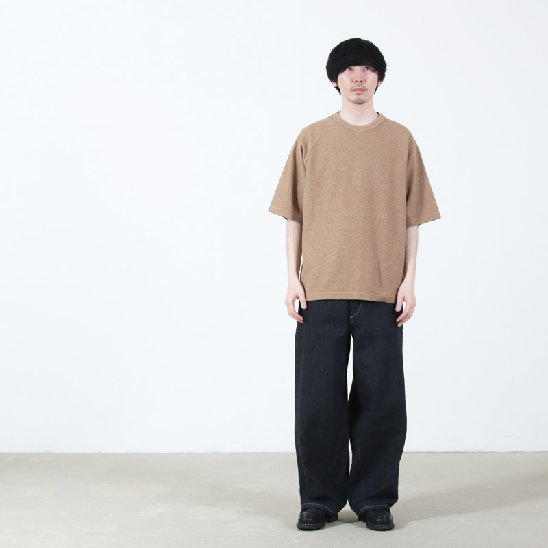 blurhmsROOTSTOCK(�֥顼�ॹ �롼�ĥ��ȥå�) Rough&Smooth Thermal Raglan Tee