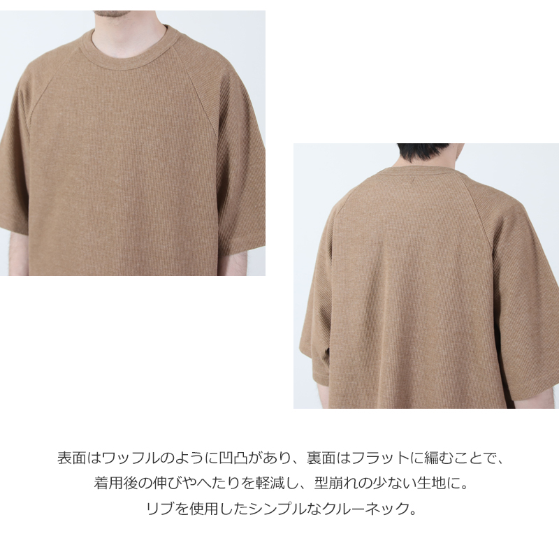 blurhmsROOTSTOCK(�֥顼�ॹ �롼�ĥ��ȥå�) Rough&Smooth Thermal Raglan Tee