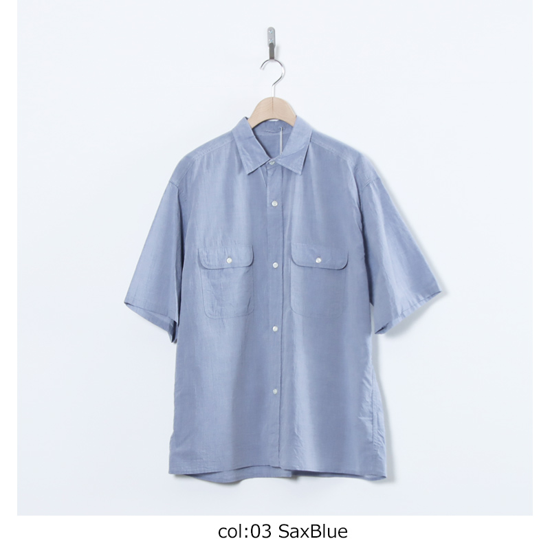 blurhmsROOTSTOCK(�֥顼�ॹ �롼�ĥ��ȥå�) Hard Twist Chambray Work Shirt S/S