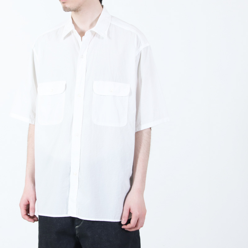 blurhmsROOTSTOCK(�֥顼�ॹ �롼�ĥ��ȥå�) Hard Twist Chambray Work Shirt S/S