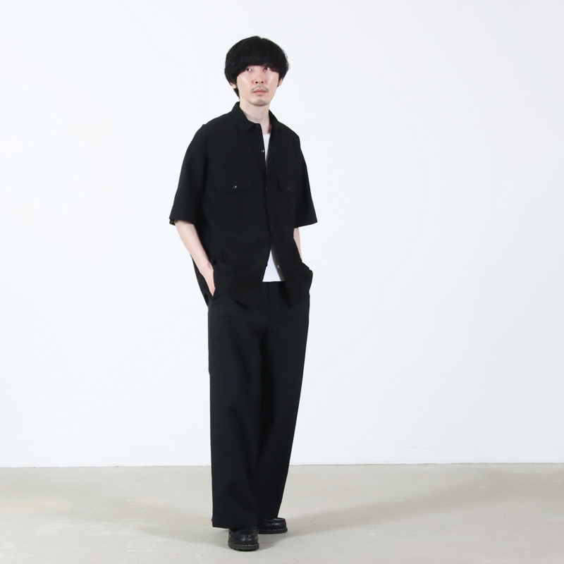 blurhmsROOTSTOCK(�֥顼�ॹ �롼�ĥ��ȥå�) Hard Twist Chambray Work Shirt S/S