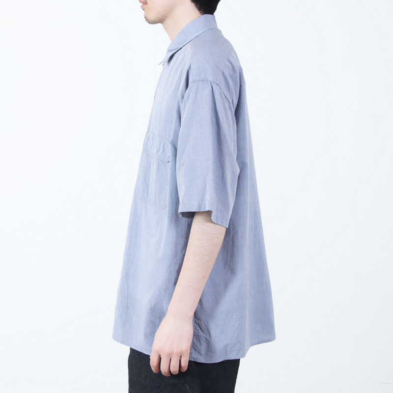 blurhmsROOTSTOCK(�֥顼�ॹ �롼�ĥ��ȥå�) Hard Twist Chambray Work Shirt S/S