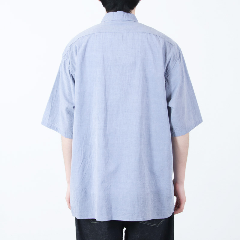 blurhmsROOTSTOCK(�֥顼�ॹ �롼�ĥ��ȥå�) Hard Twist Chambray Work Shirt S/S