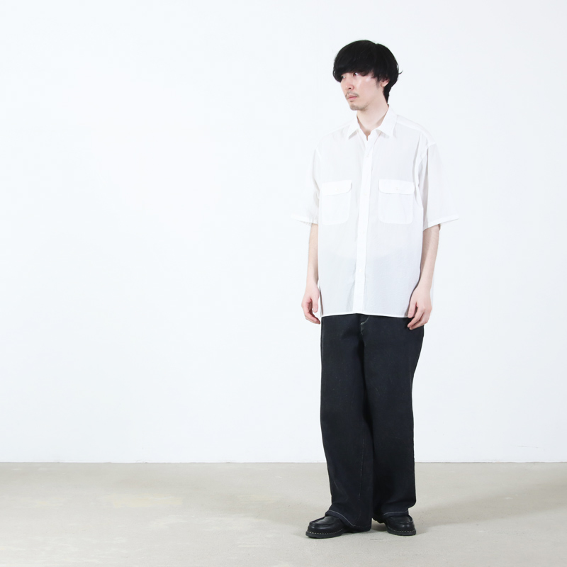 blurhmsROOTSTOCK(�֥顼�ॹ �롼�ĥ��ȥå�) Hard Twist Chambray Work Shirt S/S