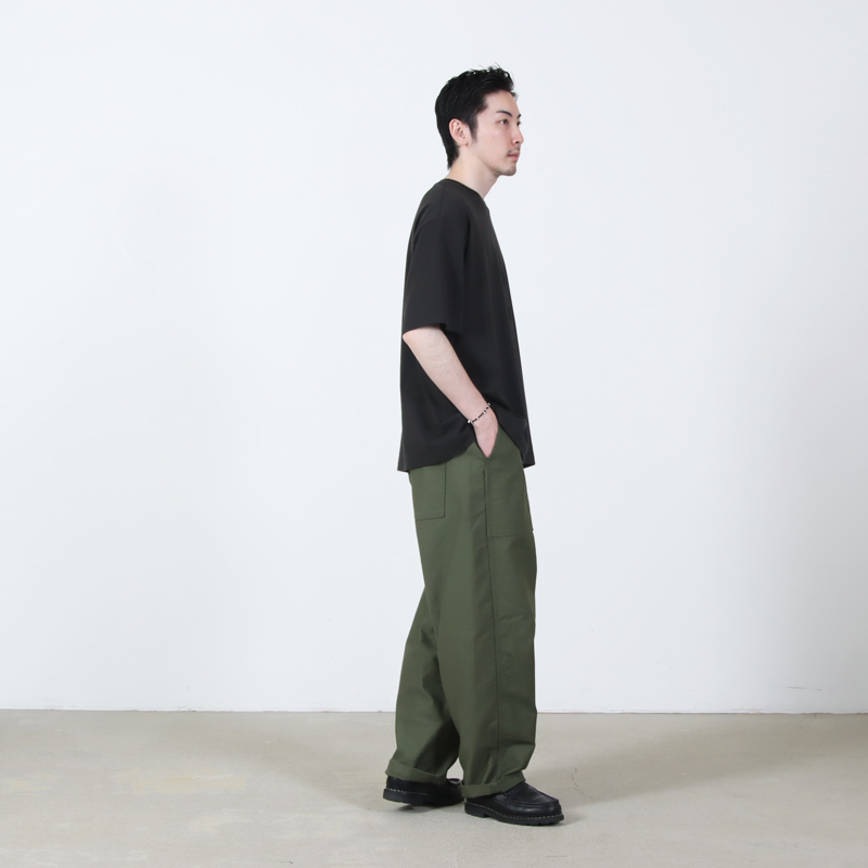 blurhmsROOTSTOCK (ブラームス ルーツストック) bd Print Tee WIDE