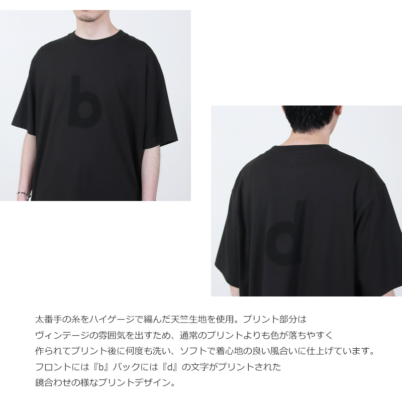 blurhmsROOTSTOCK (ブラームス ルーツストック) bd Print Tee WIDE blurhmsROOTSTOCK (ブラームス ルーツストック) bd Print Tee WIDE