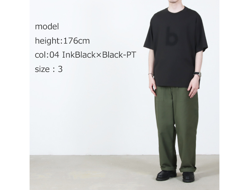 blurhmsROOTSTOCK (ブラームス ルーツストック) bd Print Tee WIDE