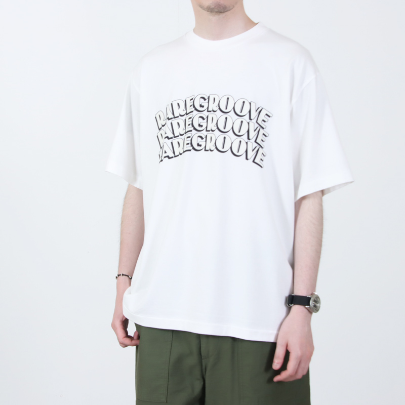 blurhmsROOTSTOCK(�֥顼�ॹ �롼�ĥ��ȥå�) RAREGROOVE Print Tee WIDE