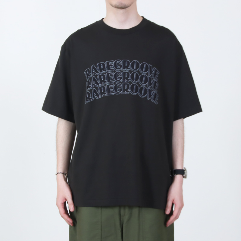 blurhmsROOTSTOCK(�֥顼�ॹ �롼�ĥ��ȥå�) RAREGROOVE Print Tee WIDE