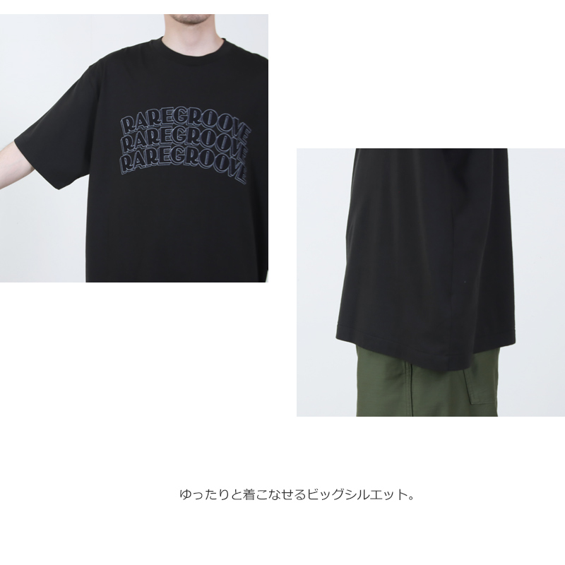 blurhmsROOTSTOCK(�֥顼�ॹ �롼�ĥ��ȥå�) RAREGROOVE Print Tee WIDE