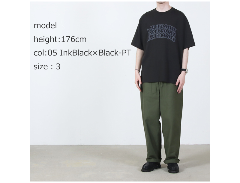 blurhmsROOTSTOCK(�֥顼�ॹ �롼�ĥ��ȥå�) RAREGROOVE Print Tee WIDE