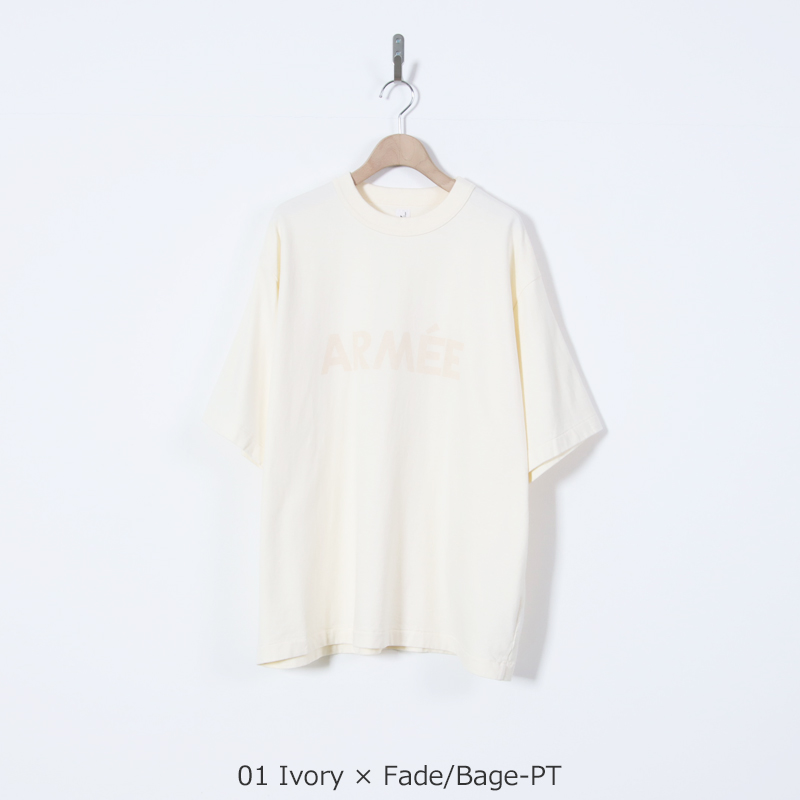blurhmsROOTSTOCK(�֥顼�ॹ �롼�ĥ��ȥå�) ARM E 88/12 Print Tee WIDE