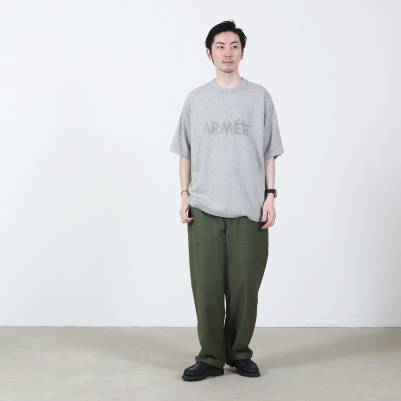 blurhmsROOTSTOCK(�֥顼�ॹ �롼�ĥ��ȥå�) ARM E 88/12 Print Tee WIDE