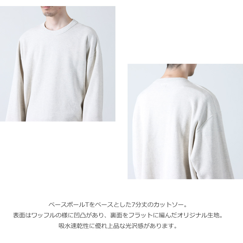 blurhmsROOTSTOCK(֥顼ॹ 롼ĥȥå) Rough&Smooth Thermal Baseball Tee