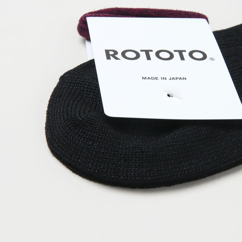 RoToTo(ȥ) LINEN COTTON RIBBED SHORT SOCKS