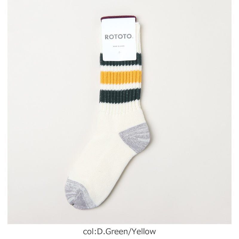 RoToTo(ȥ) COARSE RIBBED OLDSCHOOL CREW SOCKS