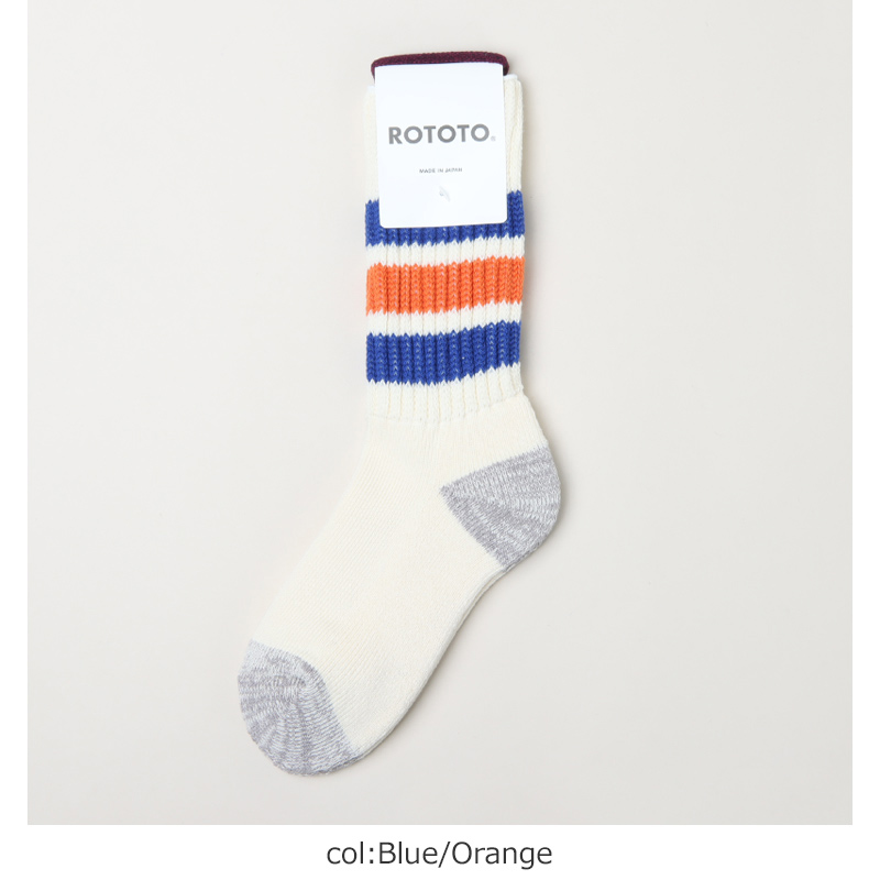 RoToTo(ȥ) COARSE RIBBED OLDSCHOOL CREW SOCKS