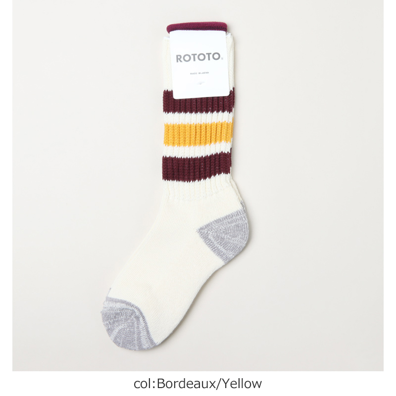 RoToTo(ȥ) COARSE RIBBED OLDSCHOOL CREW SOCKS