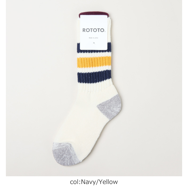 RoToTo(ȥ) COARSE RIBBED OLDSCHOOL CREW SOCKS