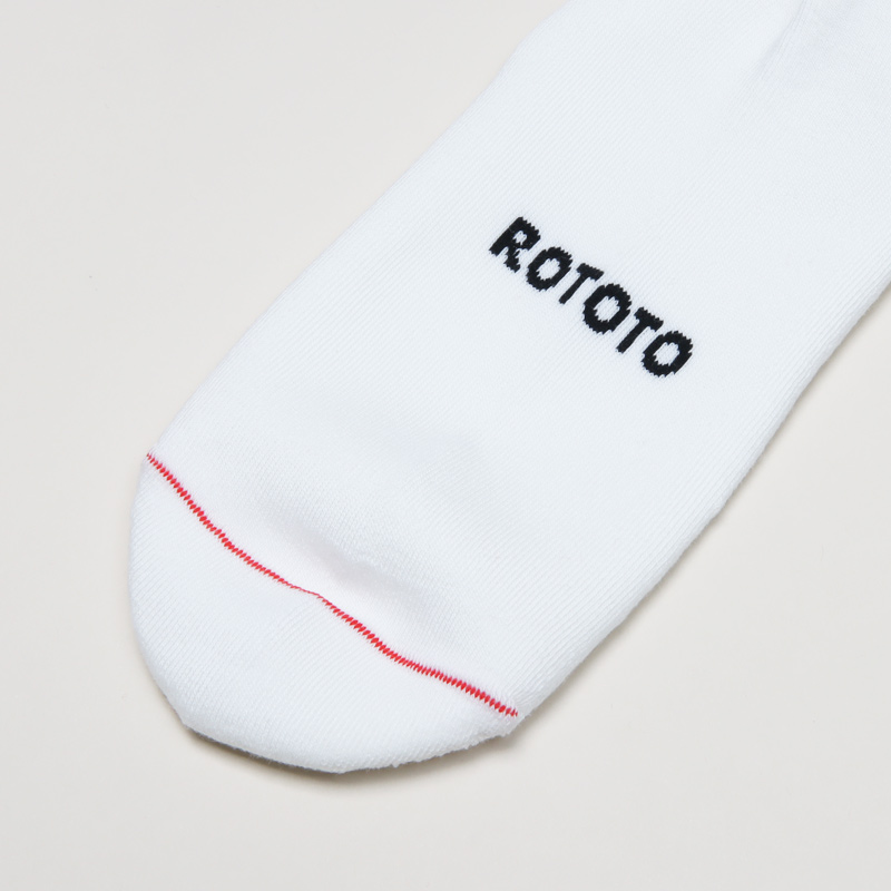 RoToTo(ȥ) FINE PILE STRIPED CREW SOCKS