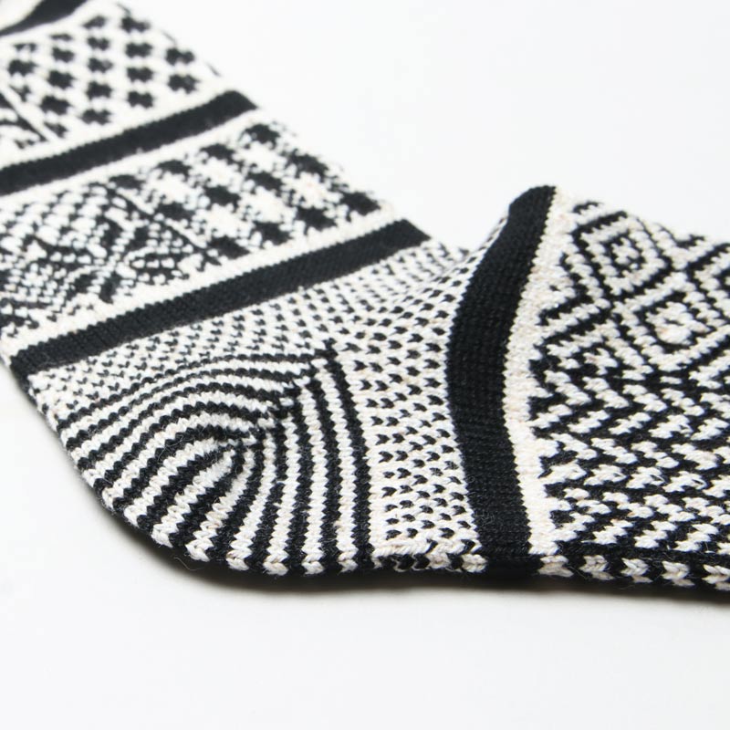 RoToTo(ȥ) MULTI JACQUARD CREW SOCKS