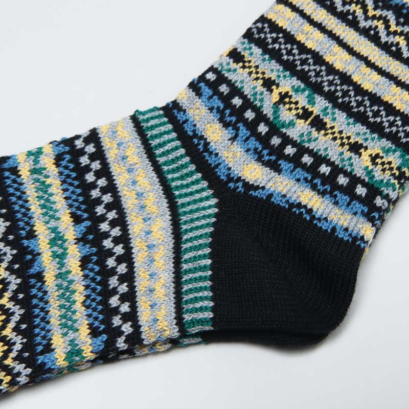 RoToTo(ȥ) JACQUARD CREW SOCKS FAIRISLE