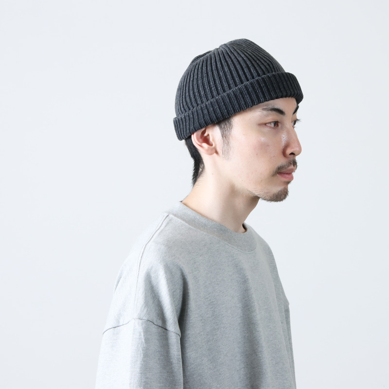 RoToTo(ȥ) INDIGO COTTON ROLL UP BEANIE