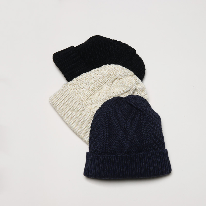 RoToTo (ȥ) AC/W ARAN CABLE WATCH CAP / 륦 󥱡֥åå