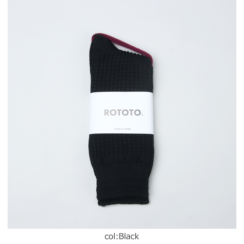 RoToTo(ȥ) COTTON WAFFLE CREW SOCKS